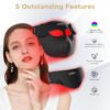 New Manufacturer LED Facial Mask 3D Red Light Therapy Face 460nm 630nm 520nm 850nm Red Light Therapy Mask
