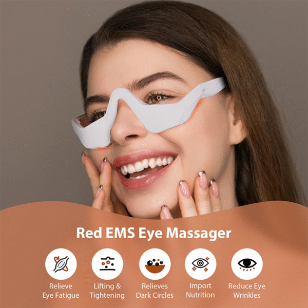 EMS Microcurrent & Red-Light Therapy Massager Eye Beauty Dark Circle Reduction Rehabilitation Equipment