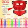 New Manufacturer LED Facial Mask 3D Red Light Therapy Face 460nm 630nm 520nm 850nm Red Light Therapy Mask