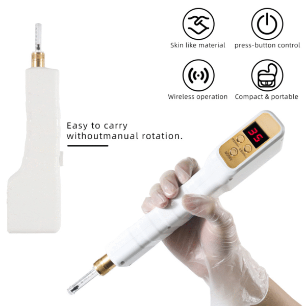 Painless Needle-Free Hyaluronic Acid Pen Hand-held Derma Fill Pen for Facial Lift Injection and Lip Lifting Targeting Face
