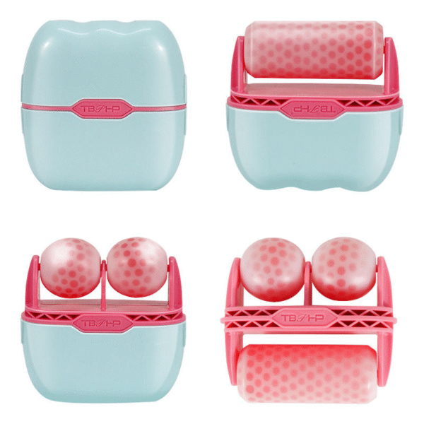 New 2 in 1 Face Massager Ice Cooling Facial Roller Eye Roller Relieve Fatigue Pain Redness Skin Tighten Face Lift