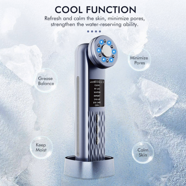High Frequency EMS Facial Machine Home Use Light Therapy Lifting Face Massager Anti-Aging Skin Tightening Rejuvenation Skin Care