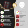 Portable Wearable LED Face Mask Red Infrared Blue Yellow Light Home Use Skin Tightening Whitening