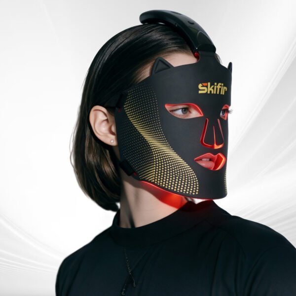 Home-use Near Infrared LED Red Light Therapy Face Mask with Built-in Battery