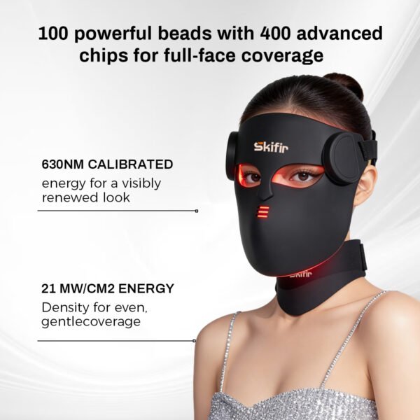 New Manufacturer LED Facial Mask 4D Red Light Therapy Face 460nm 630nm 520nm 850nm Red Light Therapy Mask