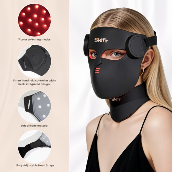 New Manufacturer LED Facial Mask 4D Red Light Therapy Face 460nm 630nm 520nm 850nm Red Light Therapy Mask