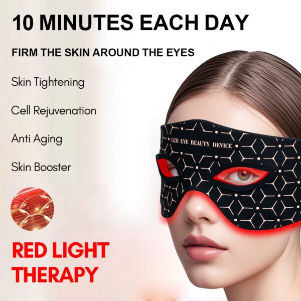 Hand Held LED Red amp Infrared Light Therapy Eye Mask Treat Eye Bags Reduce Wrinkles amp Improve Sleep Quality for Eye amp Face