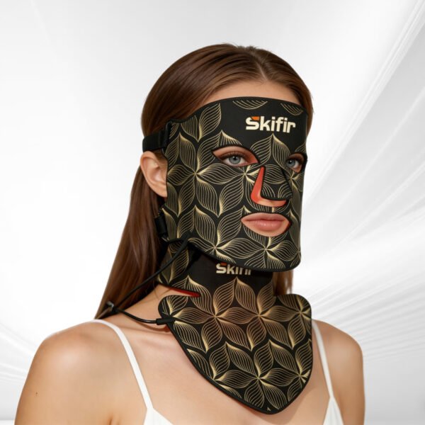New Design 8 Colors Anti Acne Wrinkle Removal Infrared LED Face Mask Photon Therapy Rechargeable LED Facial Mask with Neck