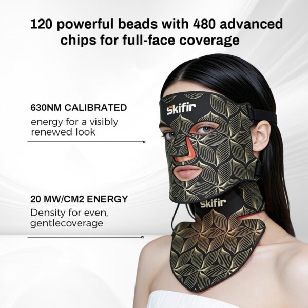 New Design 8 Colors Anti Acne Wrinkle Removal Infrared LED Face Mask Photon Therapy Rechargeable LED Facial Mask with Neck