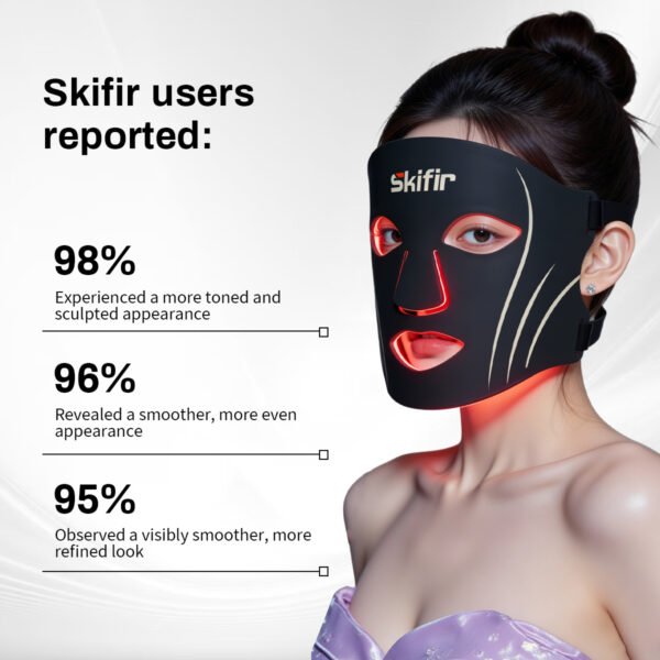 Portable Silicone LED Mask Anti Puff Skin Tighten Wrinkle Smooth Rejuvenate