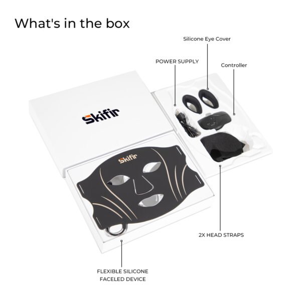 Portable Silicone LED Mask Anti Puff Skin Tighten Wrinkle Smooth Rejuvenate