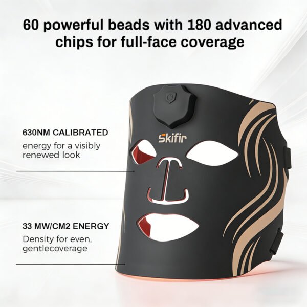 Wireless LED Face Mask Red Blue Light Photon Therapy for Skin Rejuvenation at Home​