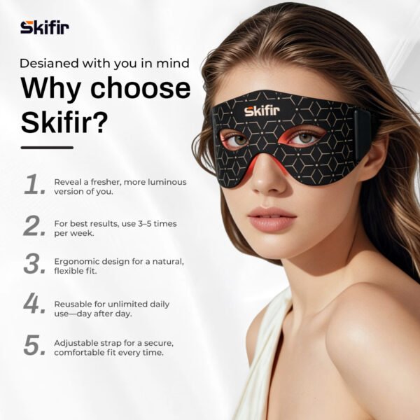 Hand Held LED Red amp Infrared Light Therapy Eye Mask Treat Eye Bags Reduce Wrinkles amp Improve Sleep Quality for Eye amp Face