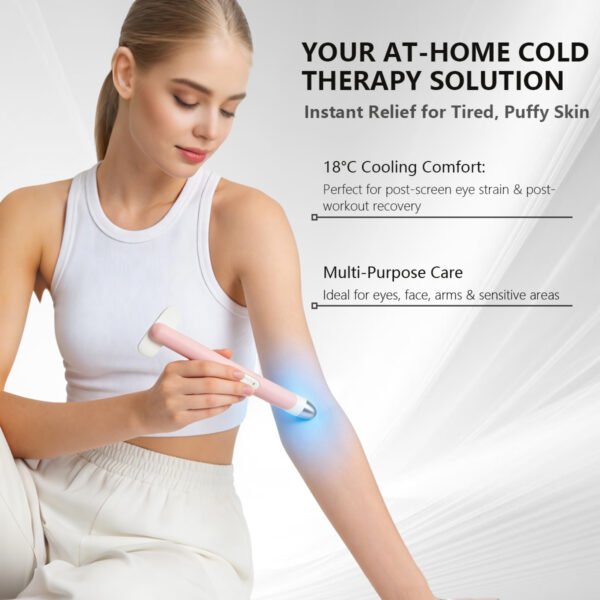 Multi-Function Electric Eye Care Device – LED Light & Vibration for Skin Refreshing