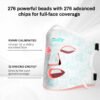 Portable LED Facial Mask 850nm Infrared Red Light Home Spa Anti Wrinkle Rejuvenation