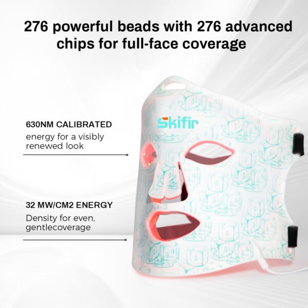 Portable LED Facial Mask 850nm Infrared Red Light Home Spa Anti Wrinkle Rejuvenation