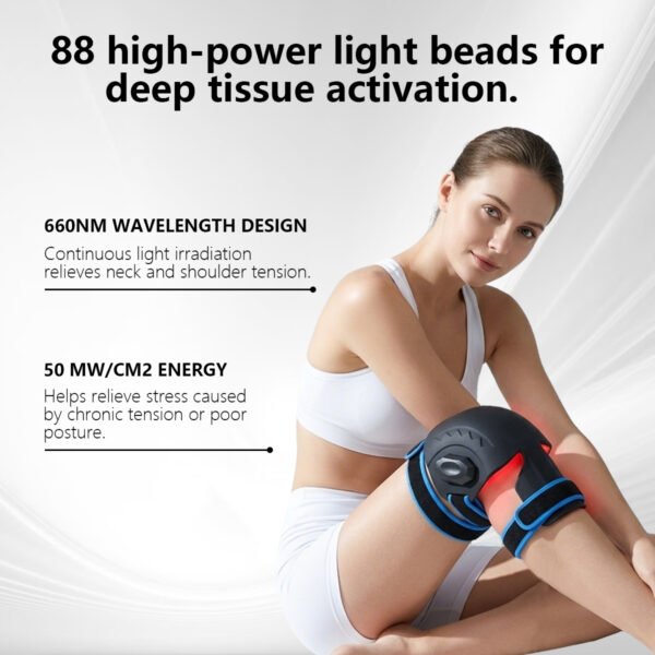 Rechargeable Handheld 660nm 850nm Infrared Heating Elbow Pads Shoulder amp amp Knee Brace Pain Relief Red Light Therapy Massager