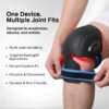 Rechargeable Handheld 660nm 850nm Infrared Heating Elbow Pads Shoulder amp amp Knee Brace Pain Relief Red Light Therapy Massager