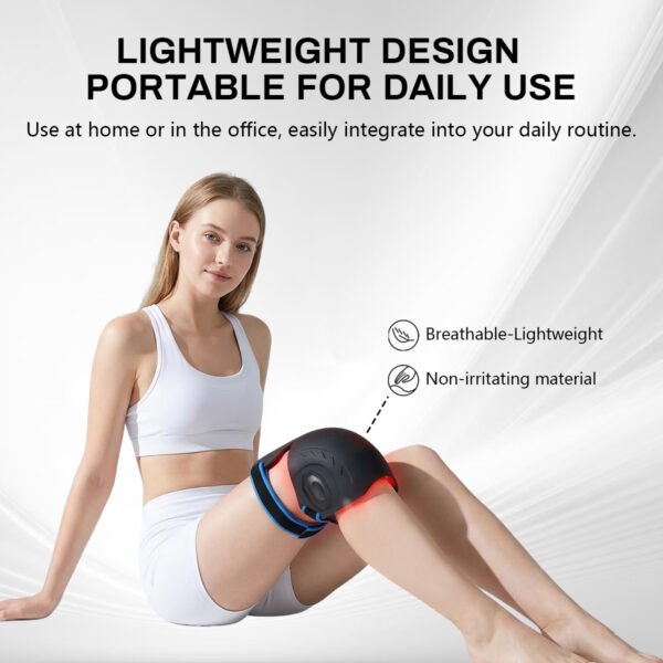 Rechargeable Handheld 660nm 850nm Infrared Heating Elbow Pads Shoulder amp amp Knee Brace Pain Relief Red Light Therapy Massager