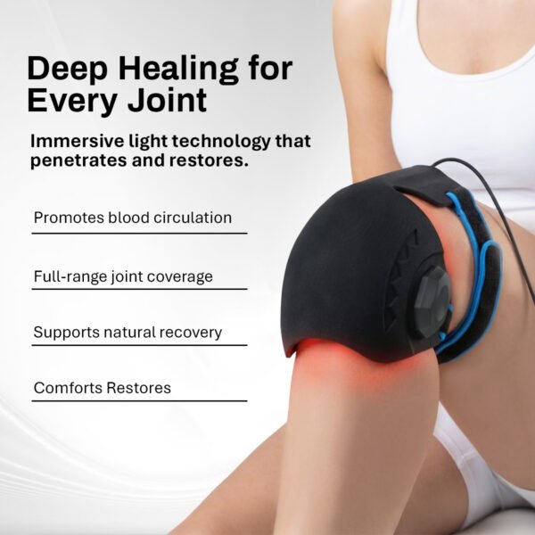 Rechargeable Handheld 660nm 850nm Infrared Heating Elbow Pads Shoulder amp amp Knee Brace Pain Relief Red Light Therapy Massager