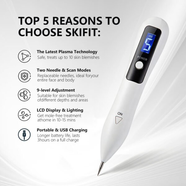 Laser Plasma Pen Freckle Mole Dark Spot Wart Skin Tag and Tattoo Remover Professional Beauty Salon Tool