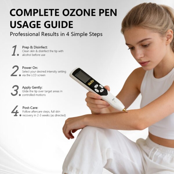 2-in-1 Cold Jet Plasma Lift Pen | Facial Wrinkle & Blemish Care Tool | At-Home Beauty Device