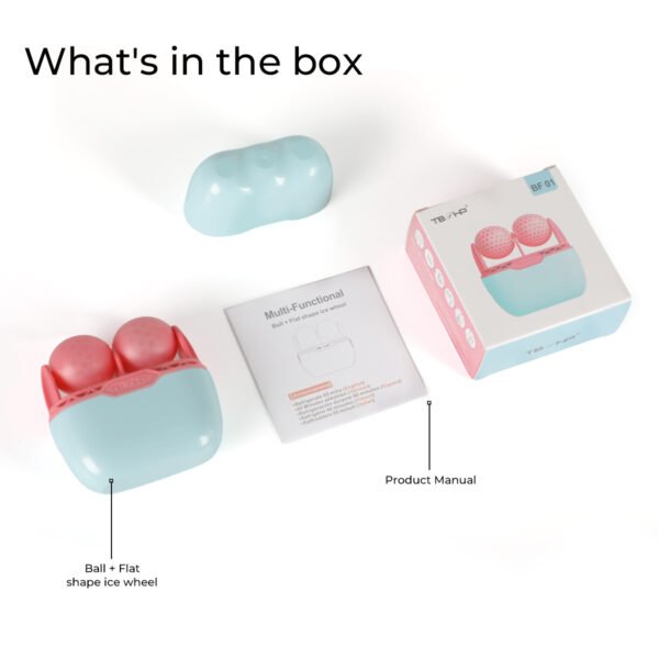 2-in-1 Ice Cooling Face &amp Eye Roller | Facial Massager for Puffiness &amp Redness | At-Home Skin Care Tool