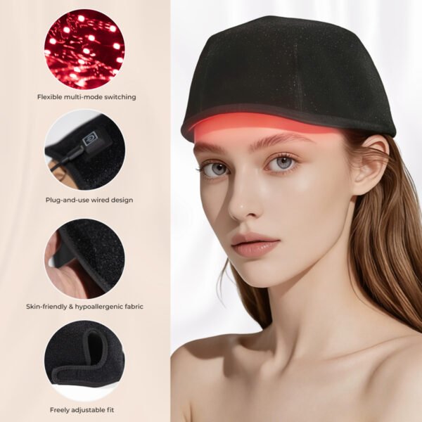 Portable Hair Pro 660nm 850nm Red Light Therapy Hair Growth Hat Hair Regrowth Laser Growth Laser Cap for Home Use