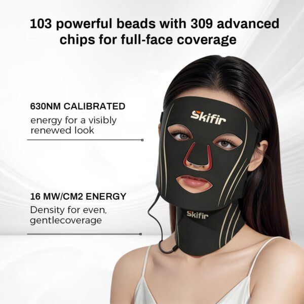 7 Color Silicone LED Facial Mask Red Light Rejuvenation Anti Aging