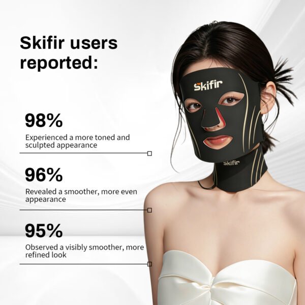 7 Color Silicone LED Facial Mask Red Light Rejuvenation Anti Aging