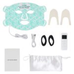 Rechargeable 630nm Red Light Therapy LED Facial Mask Soft Silicone Electric Face Mask Support OEM and ODM