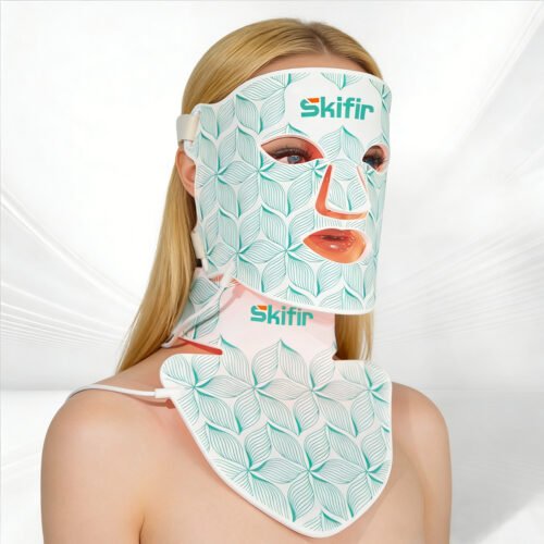 8 Color LED Face Neck Mask Red Near-Infrared Anti Aging Lifting
