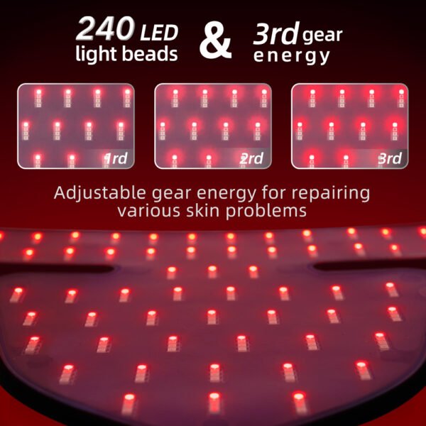4-Color LED Red Light Therapy Neck Device Professional Skin Care Beauty Therapy for Neck