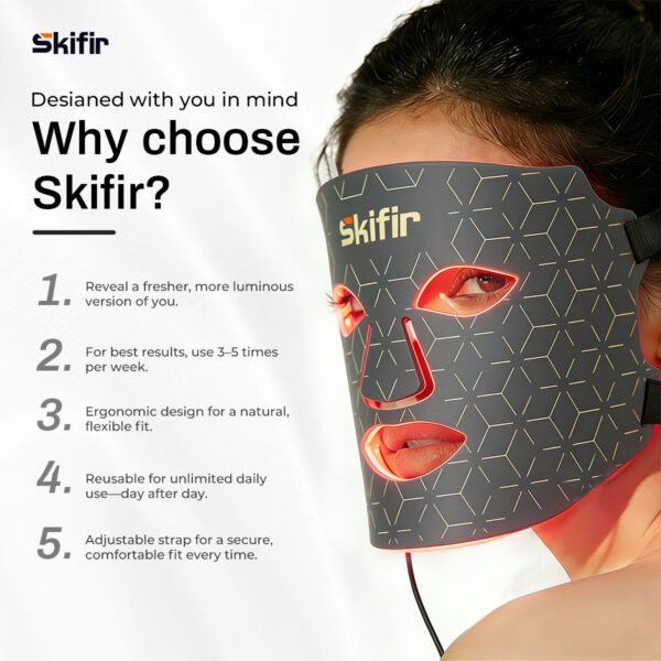 Silicone LED Mask 4 Colors 240 Beads Red amp Infrared Therapy