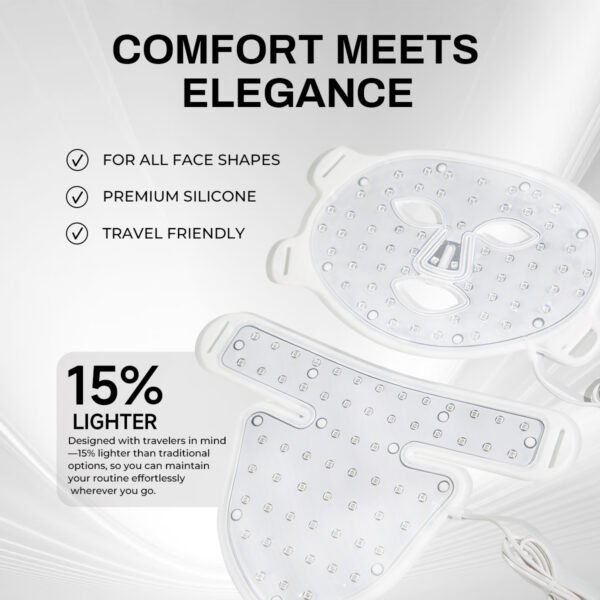 8 Color LED Face Neck Mask Red Near-Infrared Anti Aging Lifting