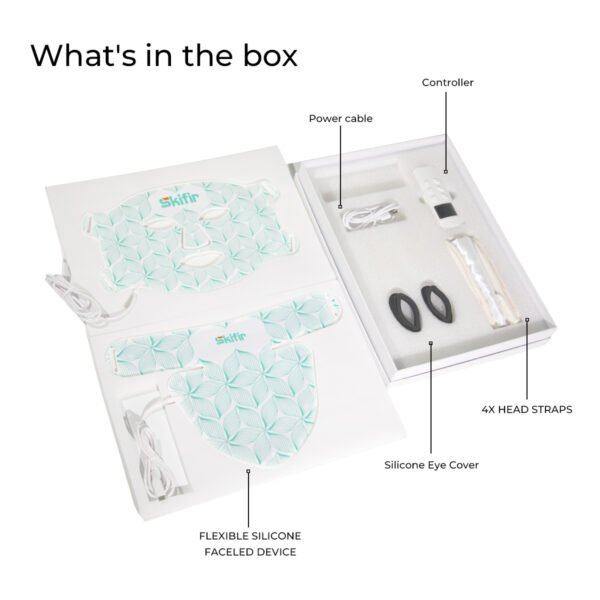 8 Color LED Face Neck Mask Red Near-Infrared Anti Aging Lifting