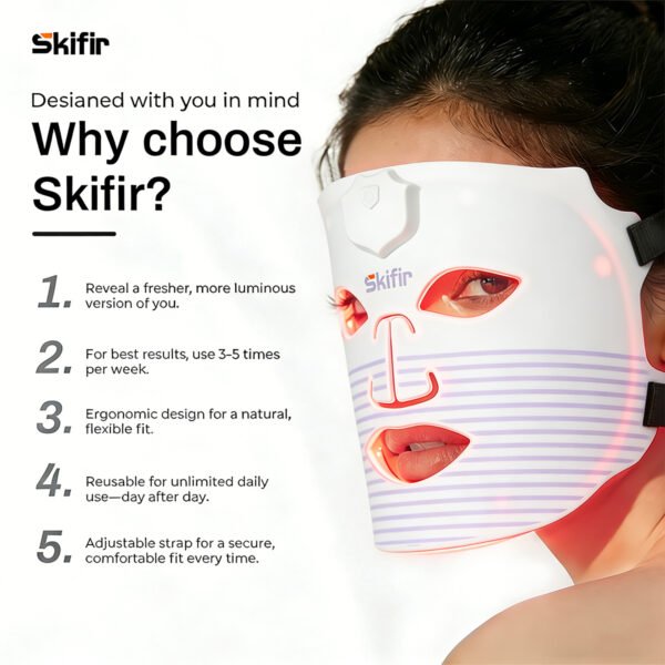 LED Silicone Mask 7 Color Facial Beauty Photon Anti Aging Repair Firming Skin Care