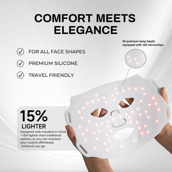 LED Silicone Mask 7 Color Facial Beauty Photon Anti Aging Repair Firming Skin Care