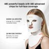 4 Color LED Photo Therapy Mask Red Light for Acne Anti Aging and Wrinkles Face and Neck