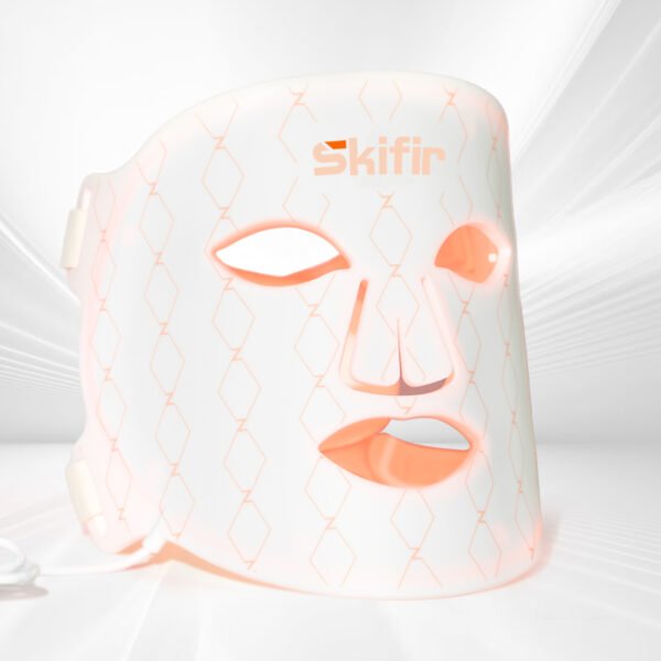 LED Facial Mask Red IR Blue Yellow Light Tighten and Whiten