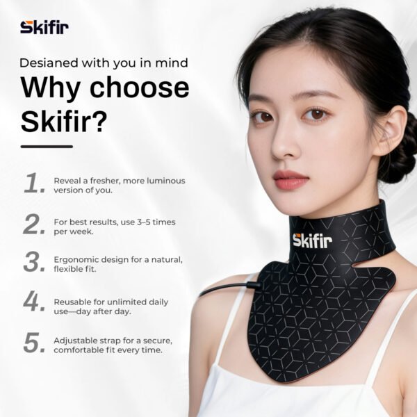 4-Color LED Red Light Therapy Neck Device Professional Skin Care Beauty Therapy for Neck