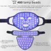 2 Portable Silicone LED Mask 240 LED 460 590 630 850nm Photon Therapy for Face