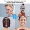 4 Portable Silicone LED Mask 240 LED 460 590 630 850nm Photon Therapy for Face