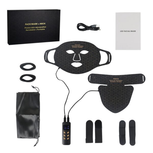 5 Portable Silicone LED Mask 240 LED 460 590 630 850nm Photon Therapy for Face