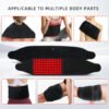Red Light Therapy Waist Belt Versatile Massage Belt for Body Multiple Use