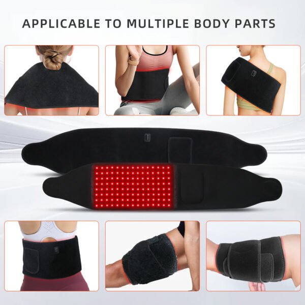 Red Light Therapy Waist Belt Versatile Massage Belt for Body Multiple Use