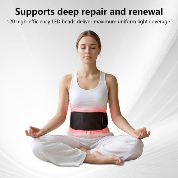 Red Light Therapy Waist Belt Versatile Massage Belt for Body Multiple Use