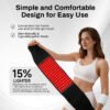 Red Light Therapy Waist Belt Versatile Massage Belt for Body Multiple Use