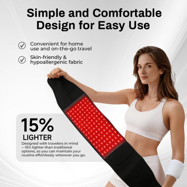 Red Light Therapy Waist Belt Versatile Massage Belt for Body Multiple Use