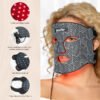 4 in 1 LED Mask 240 Chips Blue Red NIR Firming Glow Oil Soothe Rechargeable Silicone Home Skincare